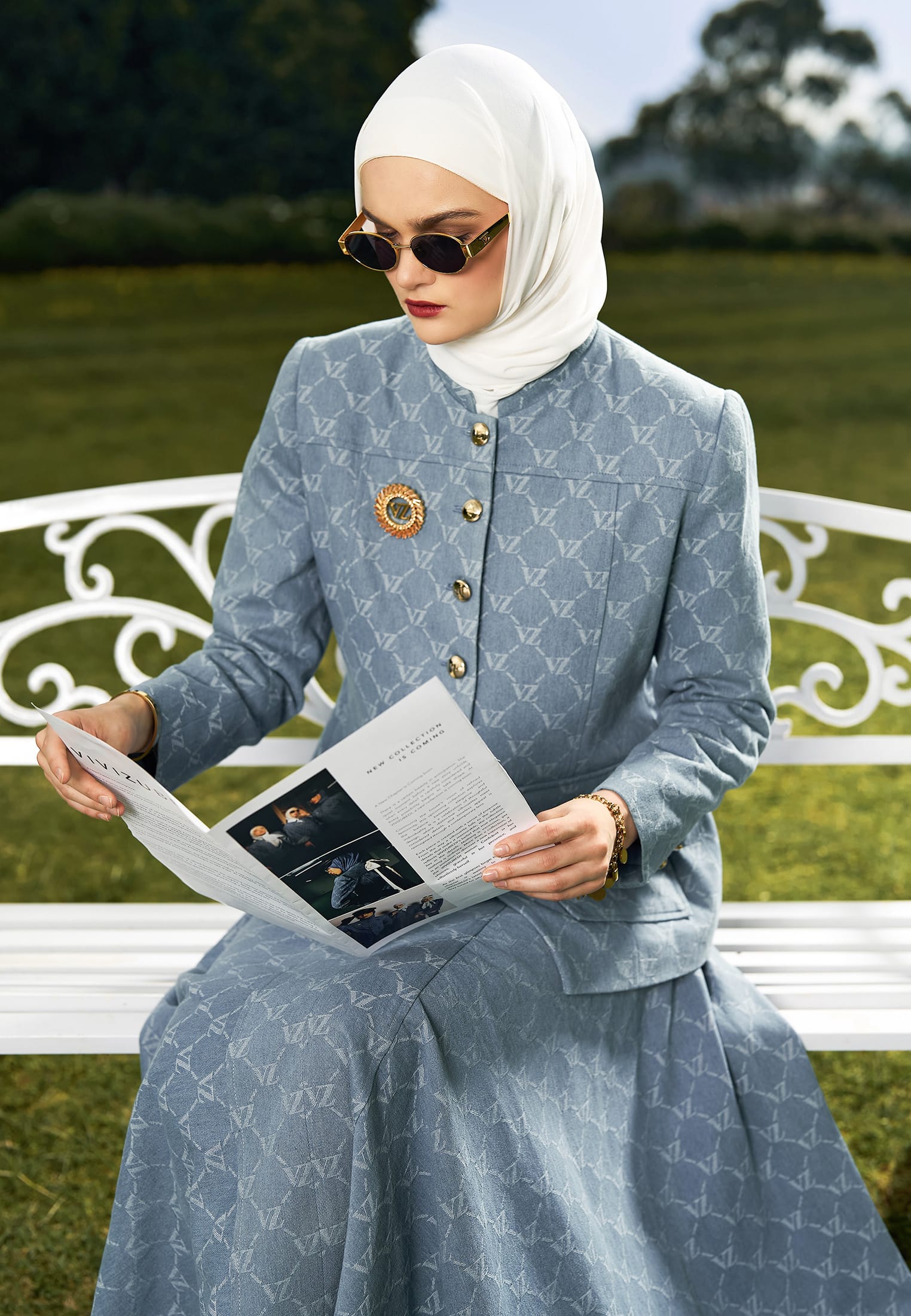 VZ Signaire Skirt Set - Light Blue - Image 4